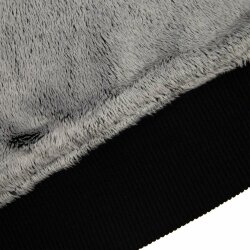 Худи Furry Oversize, черное, XL/2XL