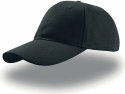 Бейсболка LIBERTY SIX, 6 клиньев, застежка на липучке, черный, универсальный