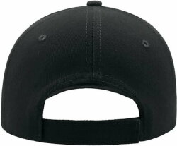 Бейсболка LIBERTY SIX, 6 клиньев, застежка на липучке, черный, универсальный