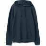 Толстовка с капюшоном унисекс Hoodie, синий меланж, S