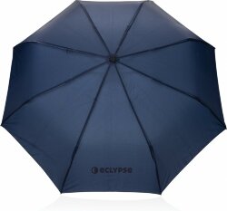 Зонт с автоматическим открыванием XD Collection Kaycey из rPET и древесины акации AWARE™, d54 см, темно-синий