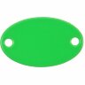 Шильдик металлический Alfa Oval, зеленый неон