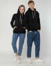 Толстовка с капюшоном Unit Kirenga Heavy, черная, 3XL