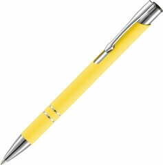 Ручка шариковая Keskus Soft Touch, желтая