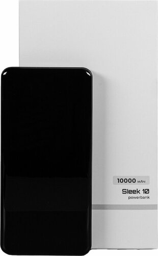 Универсальный аккумулятор OMG Sleek 10 (10000 мАч), черный, 14х6.8х1,5 см