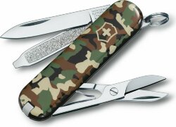 Нож перочинный Victorinox Classic 58, зеленый камуфляж