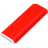  Флешка прямоугольной формы, оригинальный дизайн, двухцветный корпус, 32 Гб, красный/белый