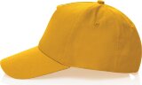 Бейсболка XD Collection Impact из переработанного хлопка AWARE™, 5 клиньев, 190 г/м2, желтый