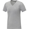  Женская футболка Elevate Somoto с коротким рукавом и V-образным вырезом, серый яркий, размер XS (40)