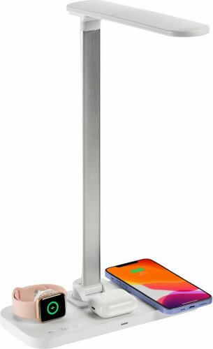 Настольная лампа с беспроводной зарядкой Uniscend Power Light, белая
