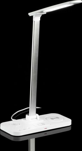 Настольная лампа с беспроводной зарядкой Uniscend Power Light, белая