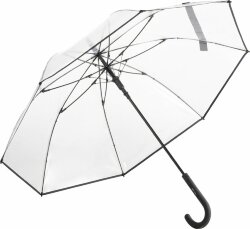 Зонт 7112 AC regular umbrella FARE® Pure transparent, черный
