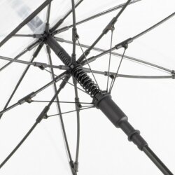Зонт 7112 AC regular umbrella FARE® Pure transparent, черный