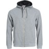 Толстовка мужская CLASSIC HOODY FULL ZIP 300, серый меланж, S