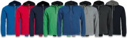Толстовка мужская CLASSIC HOODY FULL ZIP 300, серый меланж, S