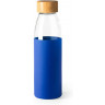  Бутылка стеклянная NAGAMI в силиконовом чехле, 540 мл, прозрачный/королевский синий