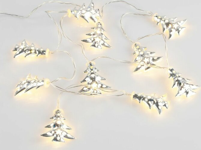 Светодиодная гирлянда Silver Lights, серебристая