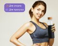 Бутылка для воды стеклянная Refine, в чехле, 550 мл, черный
