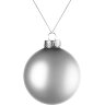 Оформительский шар Finery, 8 см, матовый серебристый