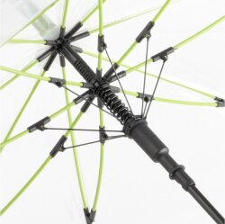 Зонт 7112 AC regular umbrella FARE® Pure transparent, лайм