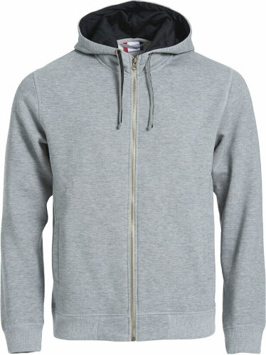 Толстовка мужская CLASSIC HOODY FULL ZIP 300, серый меланж, M