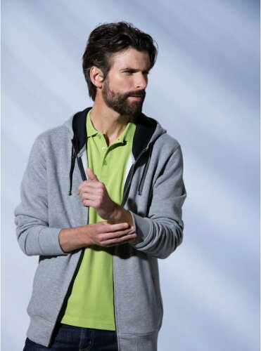 Толстовка мужская CLASSIC HOODY FULL ZIP 300, серый меланж, M