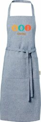 Pheebs 200 g/m2 recycled cotton apron, синий