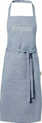 Pheebs 200 g/m2 recycled cotton apron, синий