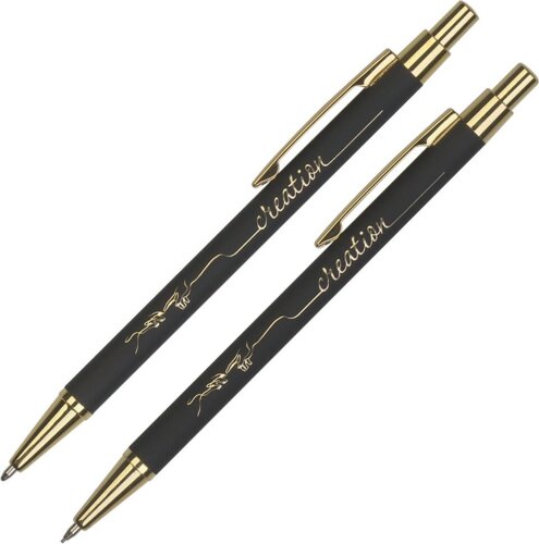 Набор CPen Ray (ручка+карандаш), черный/золотой