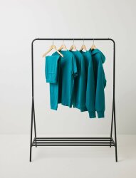 Свитшот Iqoniq Kruger из переработанного хлопка, свободный крой, унисекс, 340 г/м2, вердигри, размер L