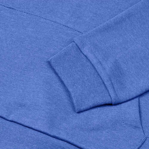 Толстовка с капюшоном унисекс Hoodie, ярко-синий меланж, размер XS
