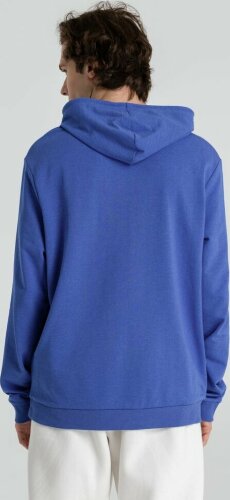 Толстовка с капюшоном унисекс Hoodie, ярко-синий меланж, размер XS
