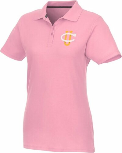 Женское поло Elevate Helios с коротким рукавом, light pink, размер S