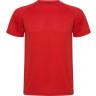  Спортивная футболка Roly Montecarlo мужская, красный, размер S (44-46)