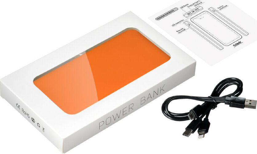 Внешний аккумулятор Elari Plus 10000 mAh, оранжевый
