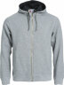 Толстовка мужская CLASSIC HOODY FULL ZIP 300, серый меланж, L