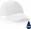 Бейсболка XD Collection Impact из переработанного хлопка AWARE™, 5 клиньев, 190 г/м2, белый