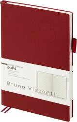 Ежедневник недатированный А5 Bruno Visconti Grand, бордовый