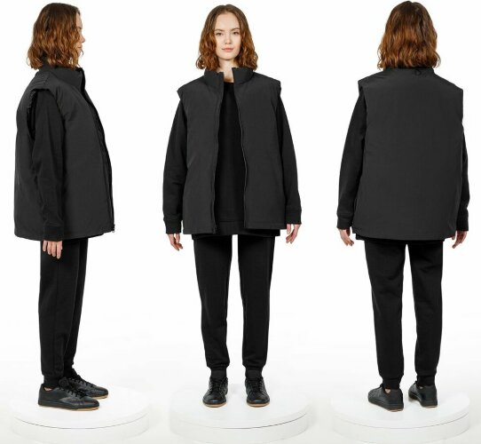 Жилет двусторонний andor, черный, размер XL/2XL