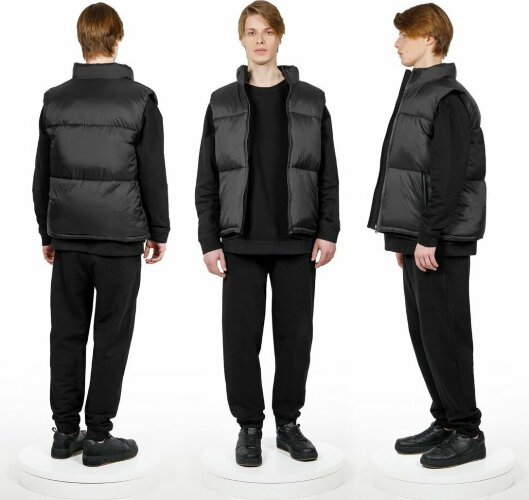Жилет двусторонний andor, черный, размер XL/2XL