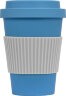 Термокружка Muffin из натуральных волокон, голубой