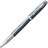  Ручка роллер Parker IM Premium T318 Blue Grey CT, стержень: F, цвет чернил: black, в подарочной упаковке