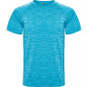 Спортивная футболка Roly Austin мужская, бирюзовый меланж, размер S (44)