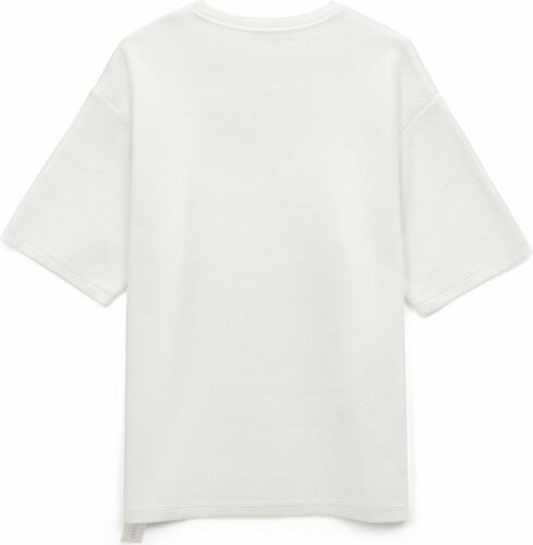 Джемпер с коротким рукавом Siluetti Volumica, молочно-белый, XL/2XL