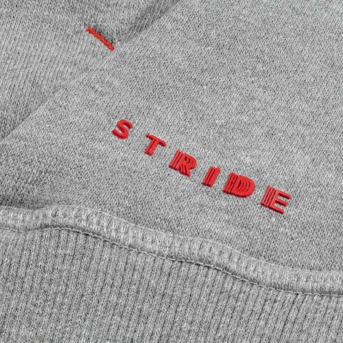 Двусторонняя толстовка Stride Revers, серая с красным, размер XS