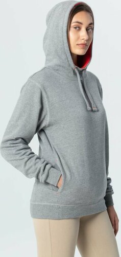 Двусторонняя толстовка Stride Revers, серая с красным, размер XS