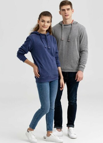Двусторонняя толстовка Stride Revers, серая с красным, размер XS