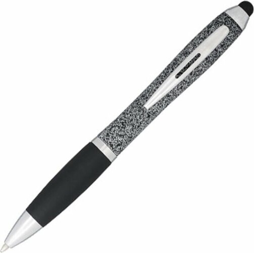 Крапчатая шариковая ручка Nash со стилусом, черный