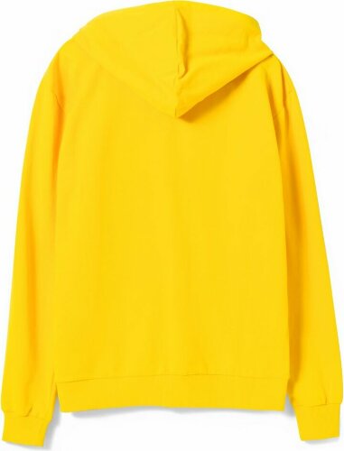 Толстовка на молнии с капюшоном Unit Siverga, желтая, 3XL
