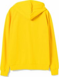 Толстовка на молнии с капюшоном Unit Siverga, желтая, 3XL